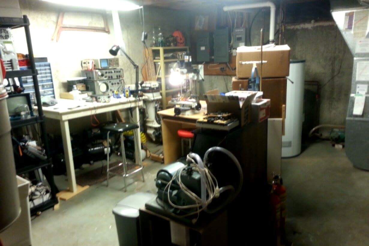 Original compact laboratory workspace